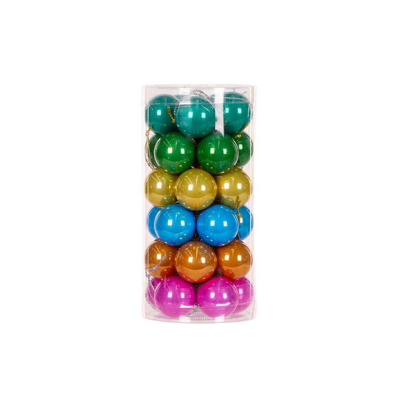 SET/30 3CM CANDY JOY PEARL BAUBLES