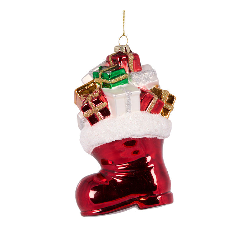 SANTA BOOTS WITH PRESENTS ORNAMENT 1
