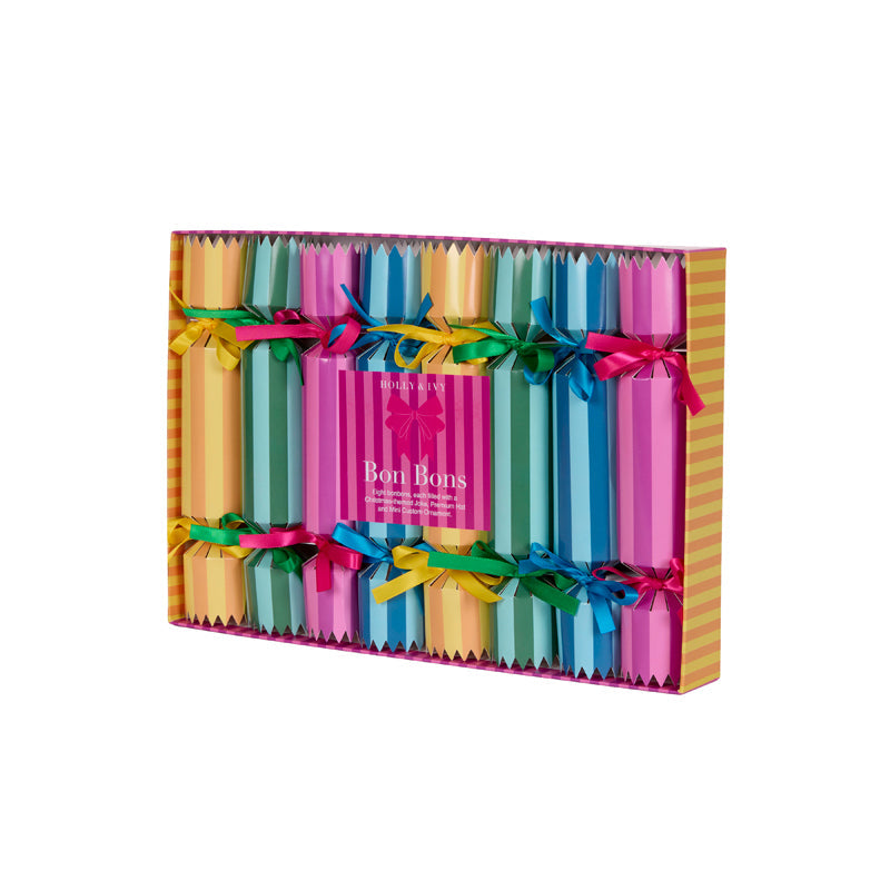 FESTIVE STRIPE BON BONS 8PK 1