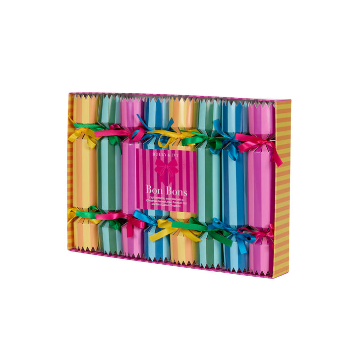 FESTIVE STRIPE BON BONS 8PK 1