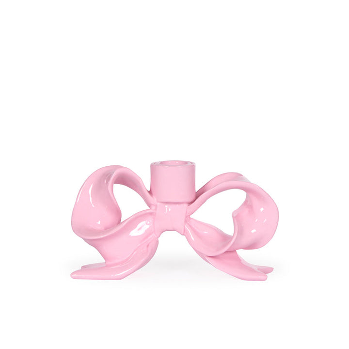 PINK BOW CANDLE HOLDER 1
