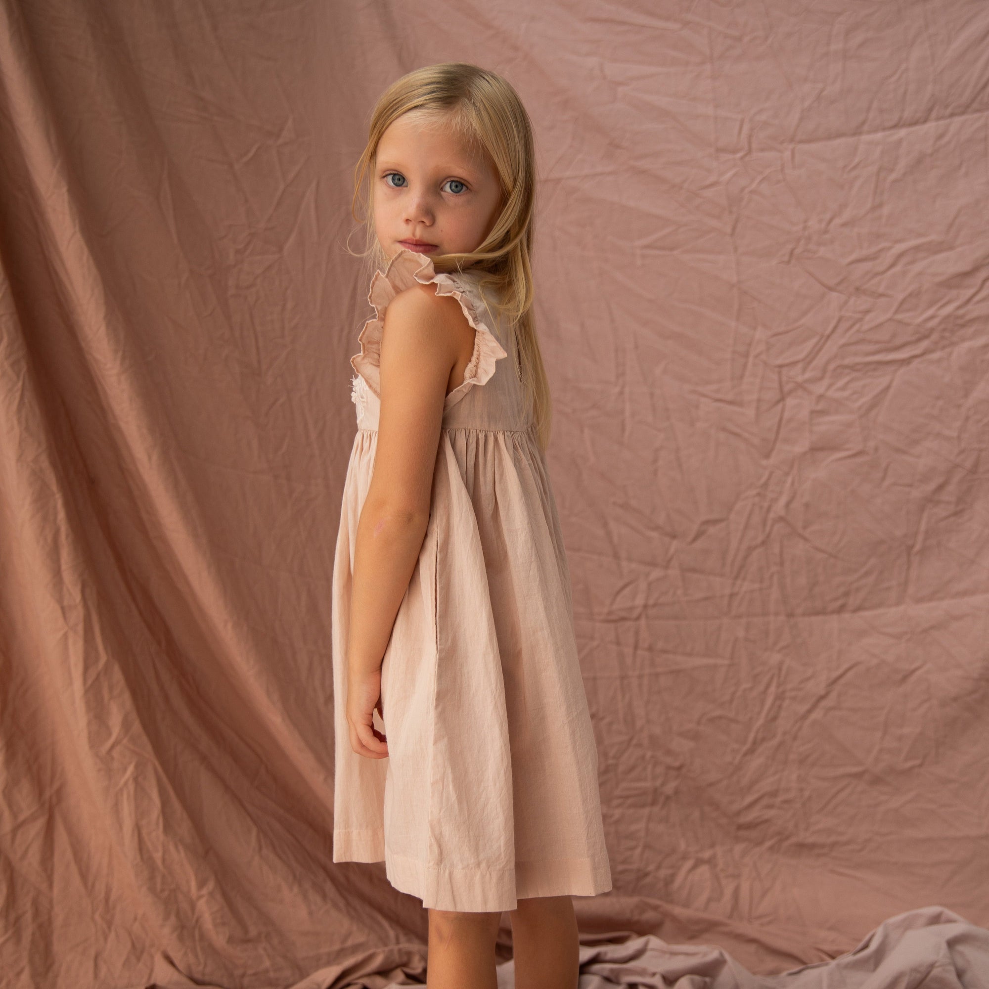 BELLA + LACE FIFI DRESS: ALMOND