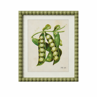 CRISP FRAME GLASS PRINT: PEAS