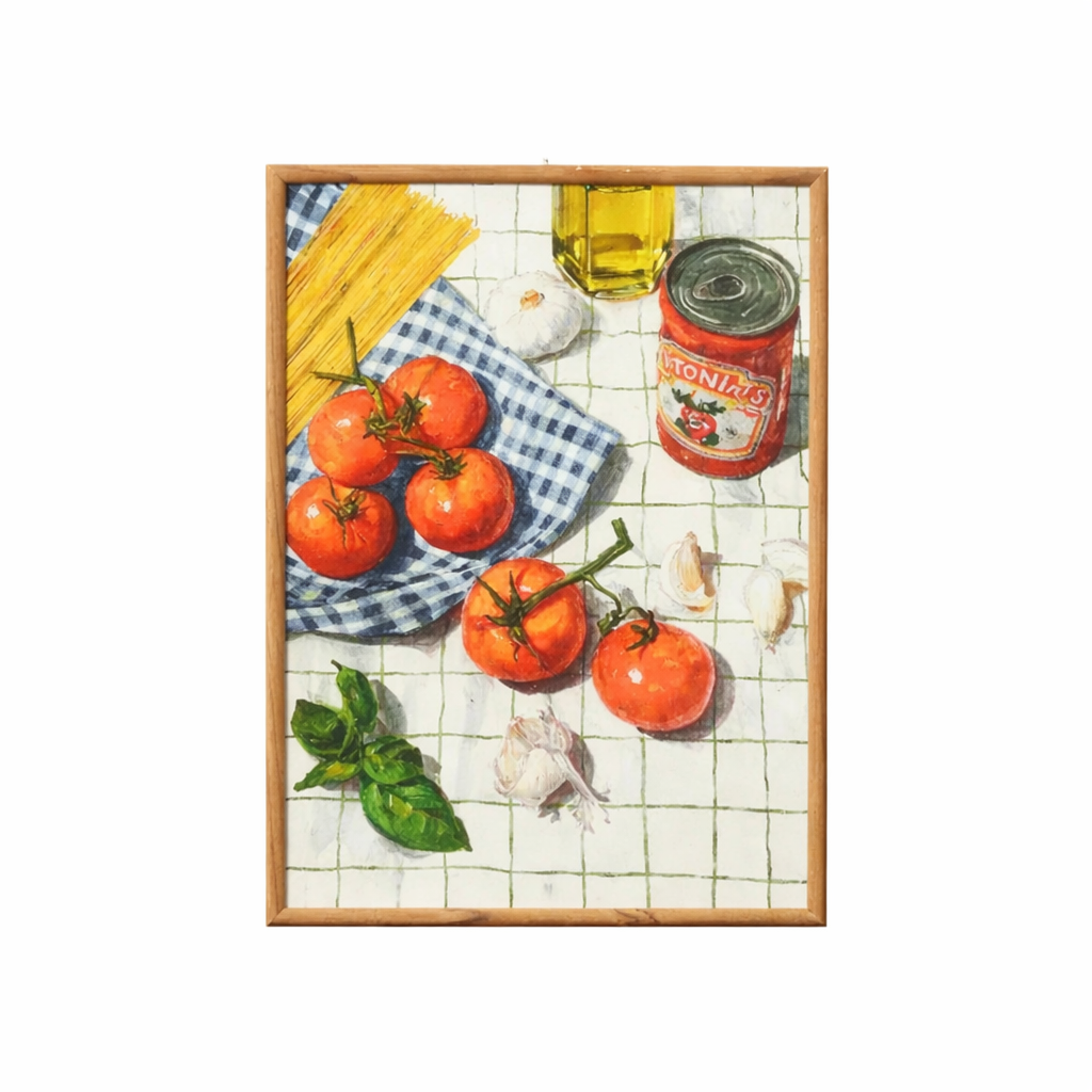 SALSA FRAME GLASS PRINT: PASTA