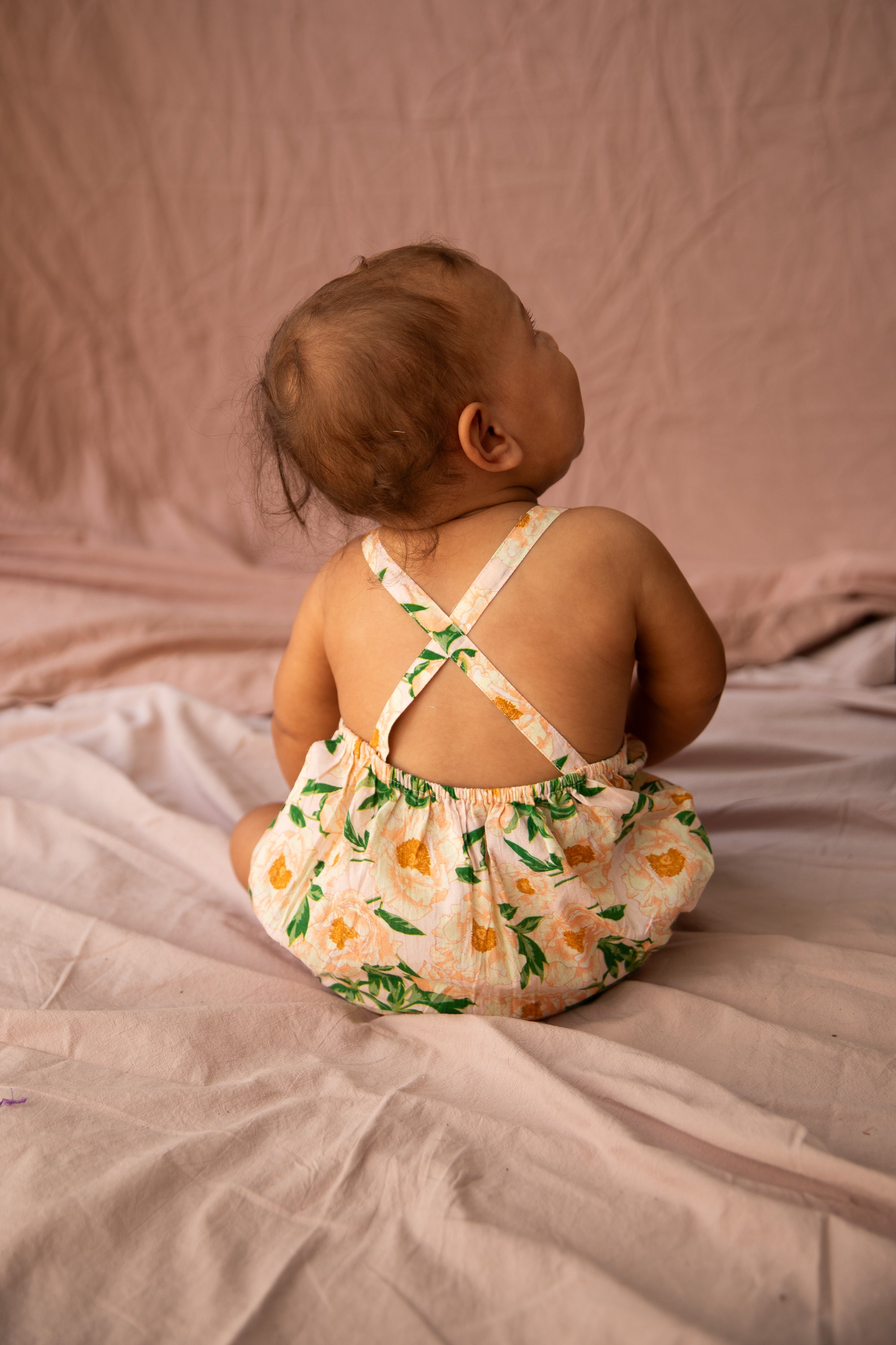 BELLA + LACE FREYA ROMPER: SOIREE BOUQUET STRAWBERRY SUNDAE