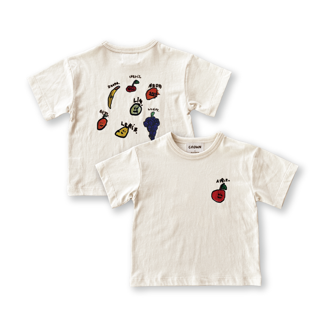 GROWN ORGANIC FRUIT SALAD TEE: MILK