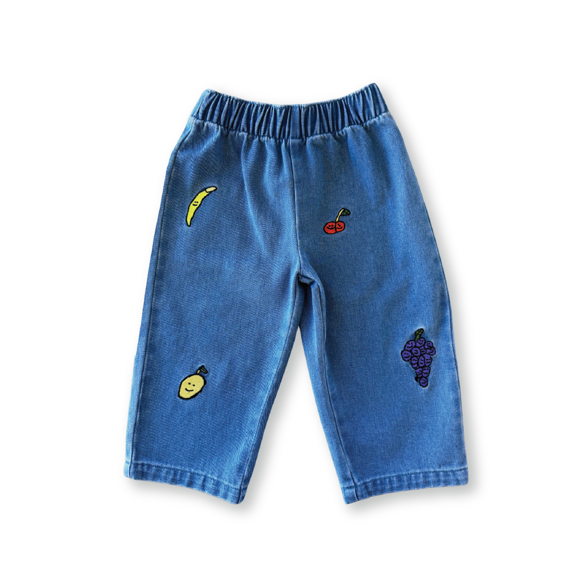 GROWN ORGANIC FRUIT SALAD DENIM PANTS