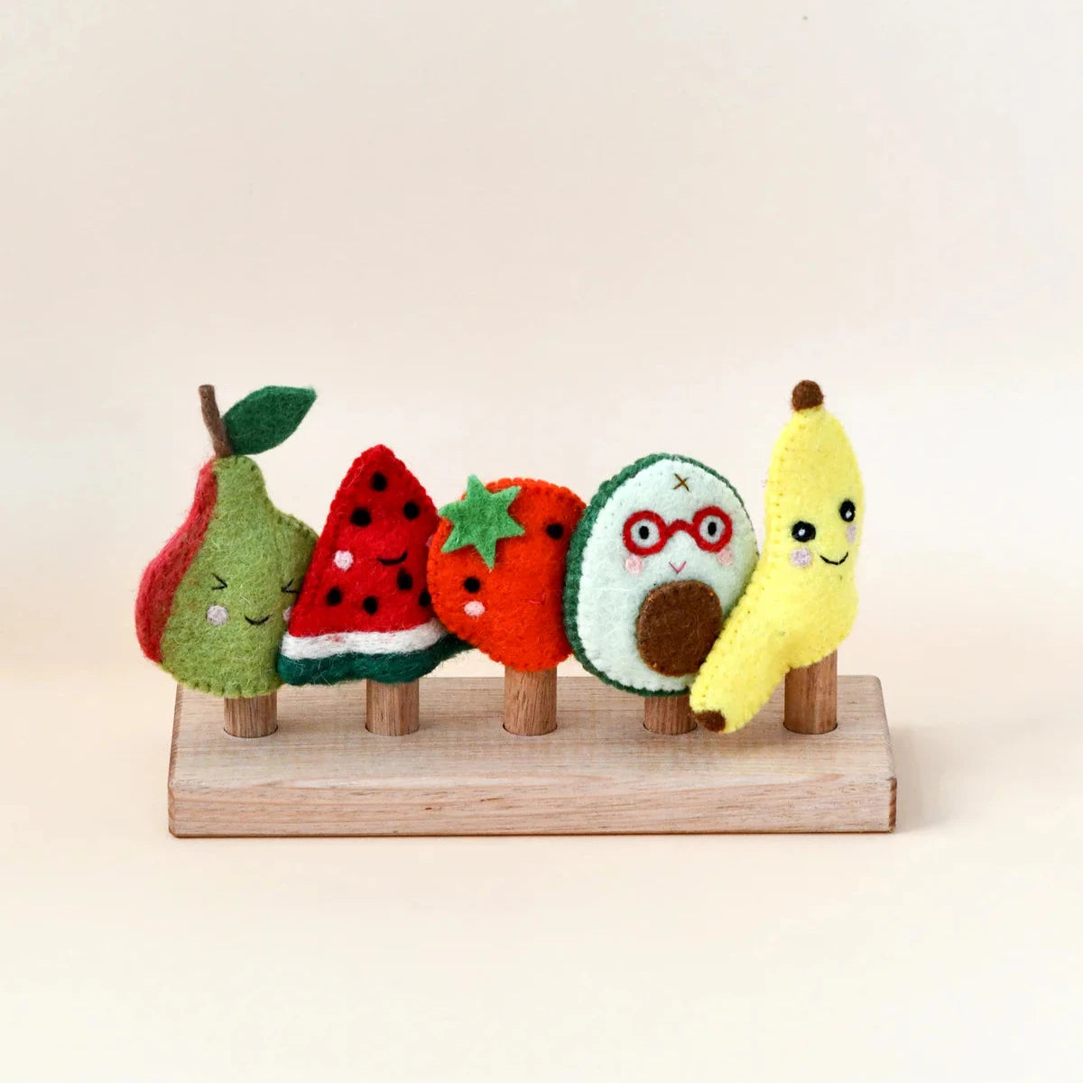 TARA TREASURES FELT FRUIT FINGER PUPPET SET