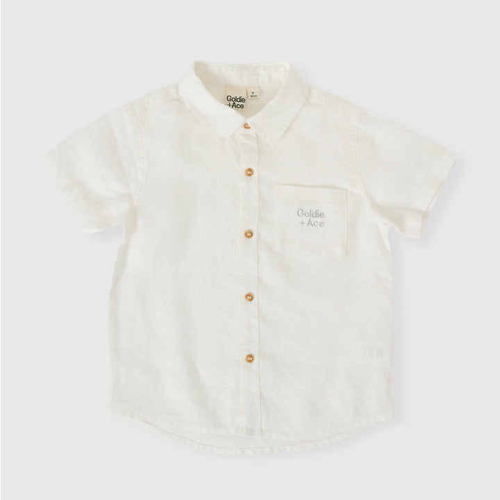 GOLDIE &amp; ACE HOLIDAY LINEN BLEND SHIRT