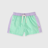 GOLDIE & ACE RETRO SPORTY SHORTS: PEAPOD/LILAC