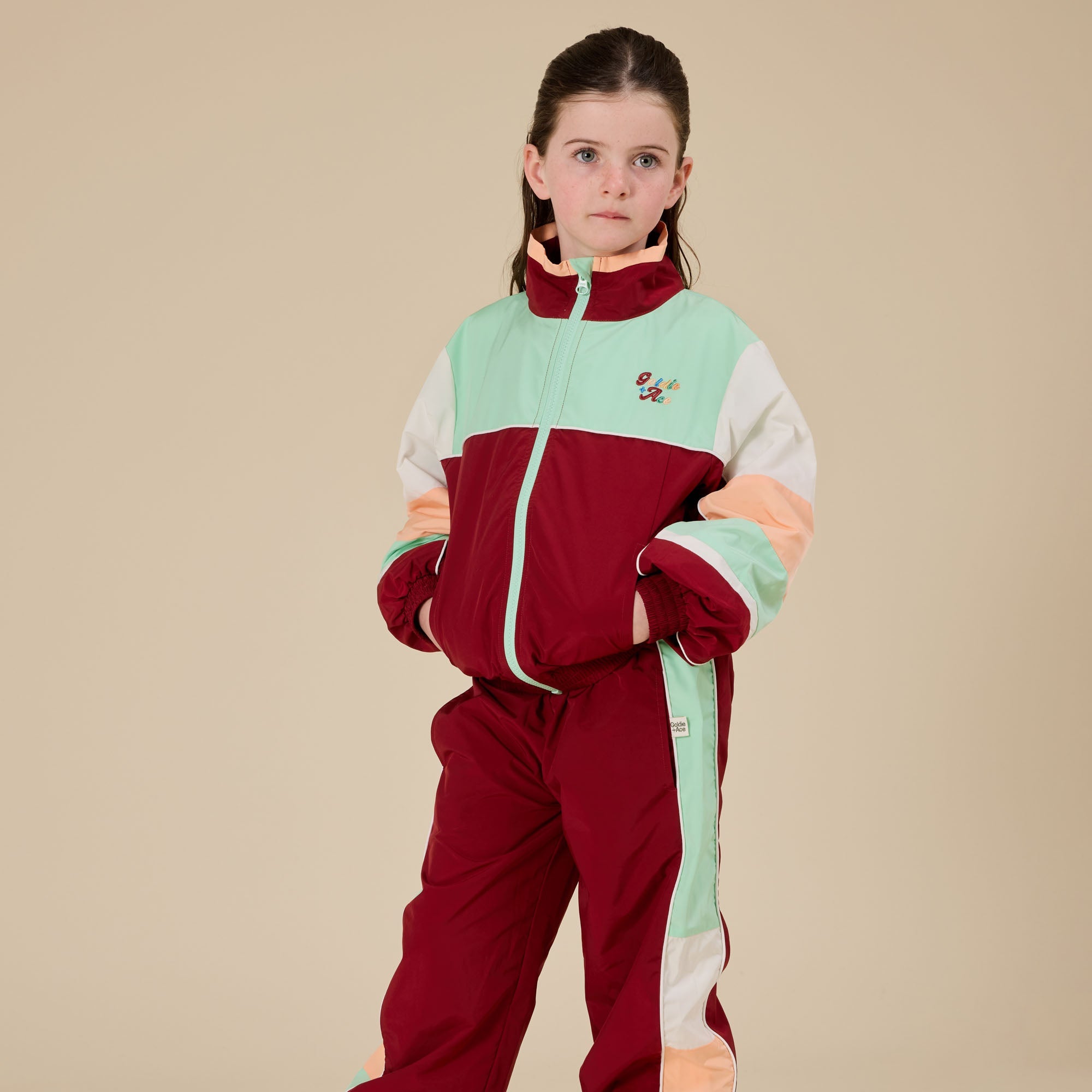 GOLDIE & ACE FUN RUN RETRO SPRAY JACKET