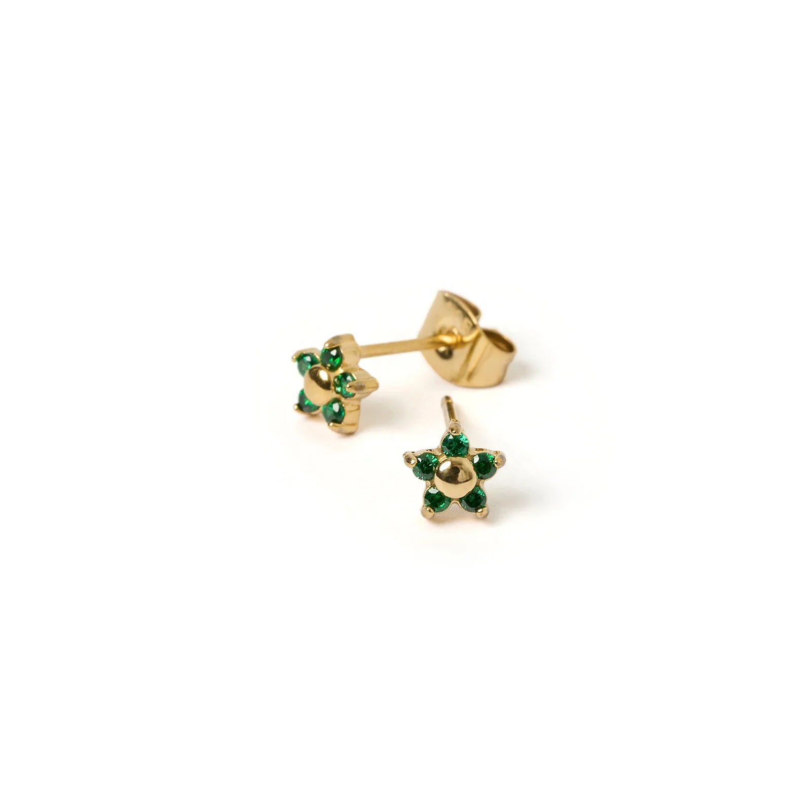 ARMS OF EVE GARDENIA STUDS: EMERALD