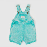 GOLDIE & ACE BURTON VINTAGE WASH DENIM OVERALLS: TURQUIOSE