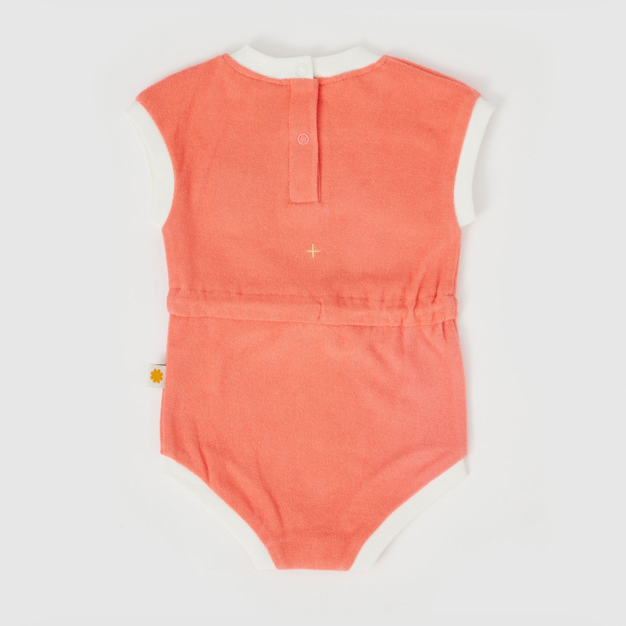 GOLDIE & ACE KOALA HUG TERRY TOWELLING ROMPER: MELON