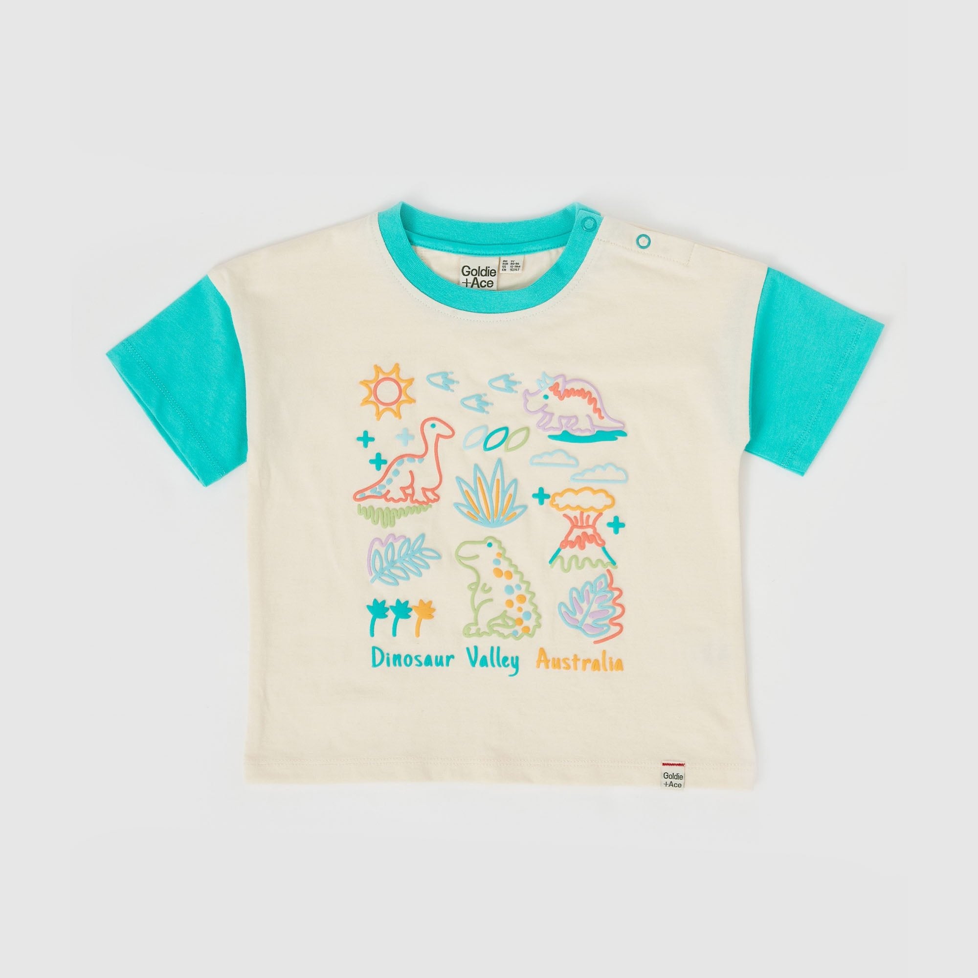 GOLDIE & ACE DINOSAUR VALLEY PUFF TEE