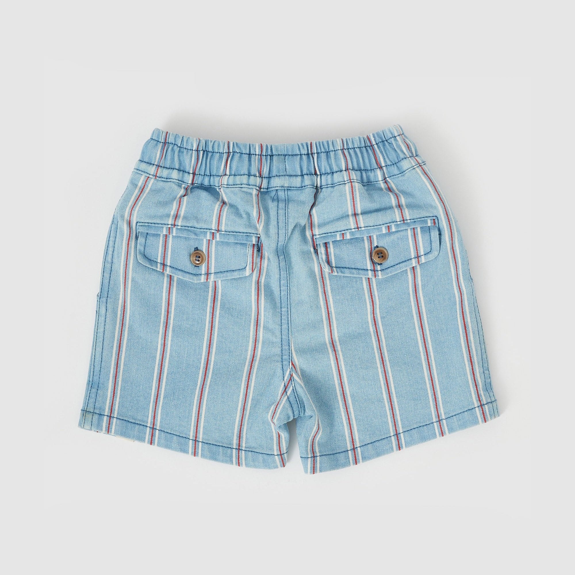 GOLDIE & ACE NOAH CLASSIC STRIPE DENIM SHORTS