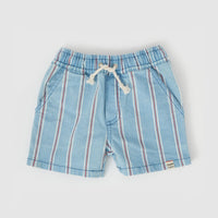 GOLDIE & ACE NOAH CLASSIC STRIPE DENIM SHORTS