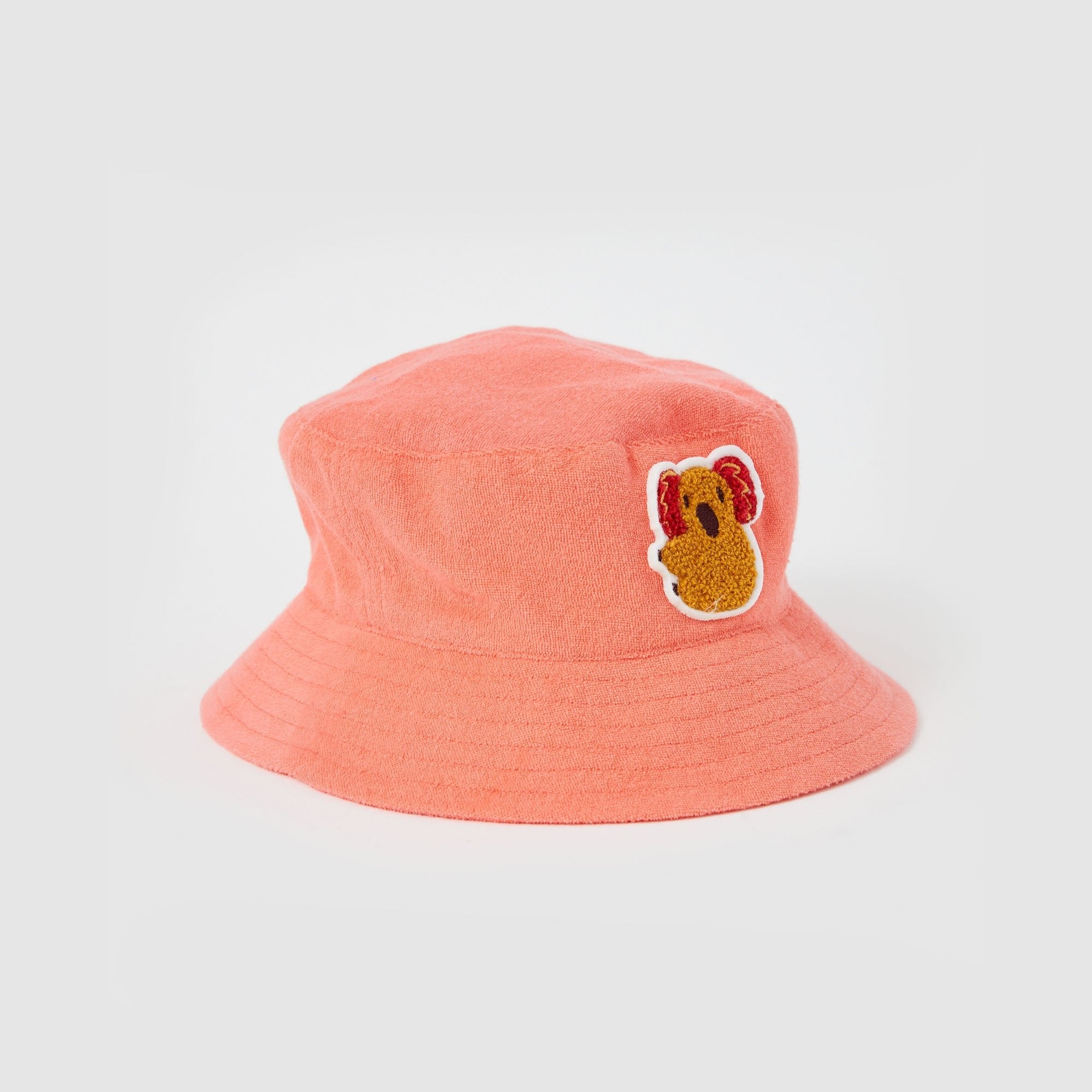 GOLDIE & ACE KOALA HUG TERRY BUCKET HAT:  MELON