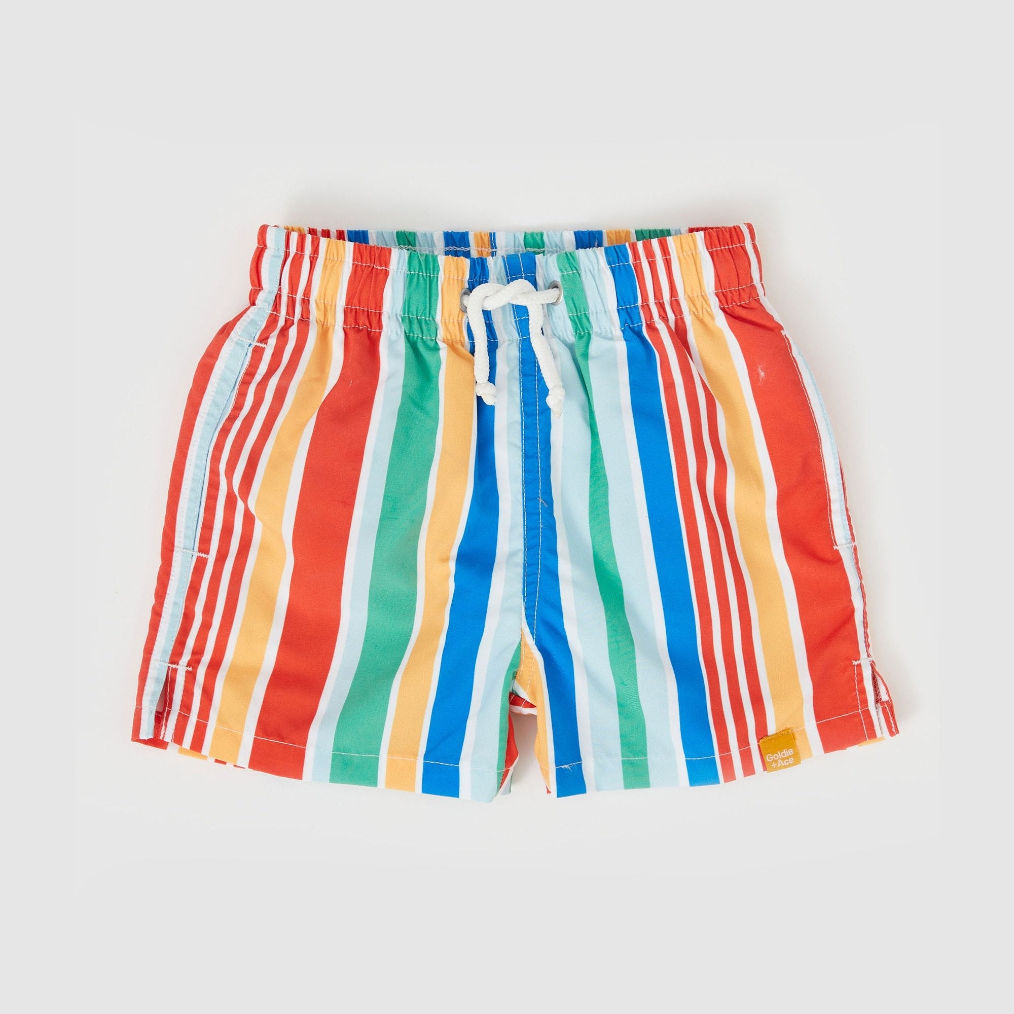 GOLDIE & ACE BOARD SHORTS: BOLD STRIPE