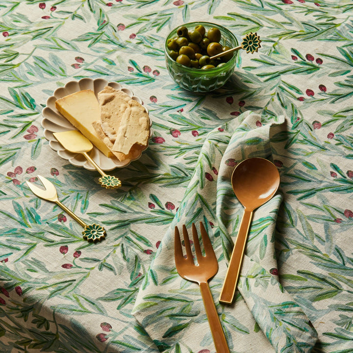 BONNIE AND NEIL WATERCOLOUR GREEN BOWL