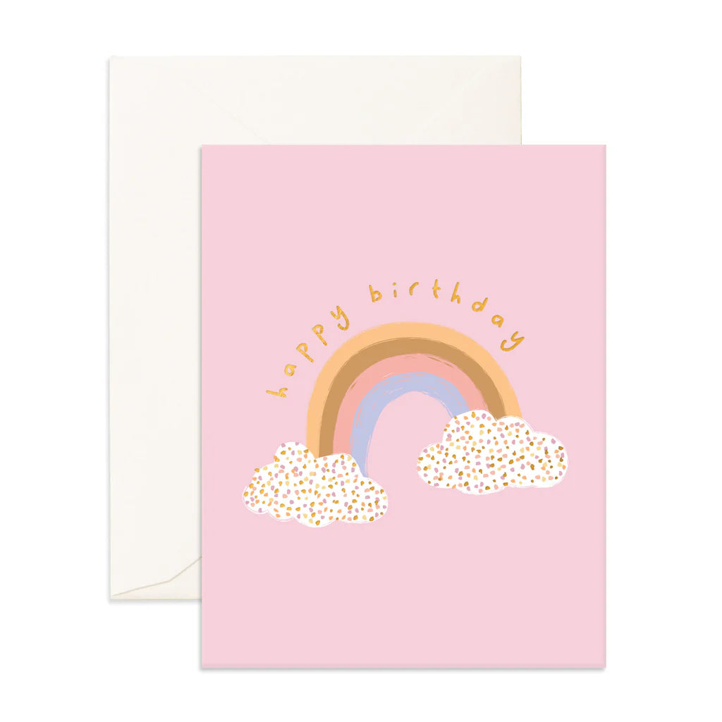 FOX & FALLOW BIRTHDAY SPRINKLE RAINBOW CARD