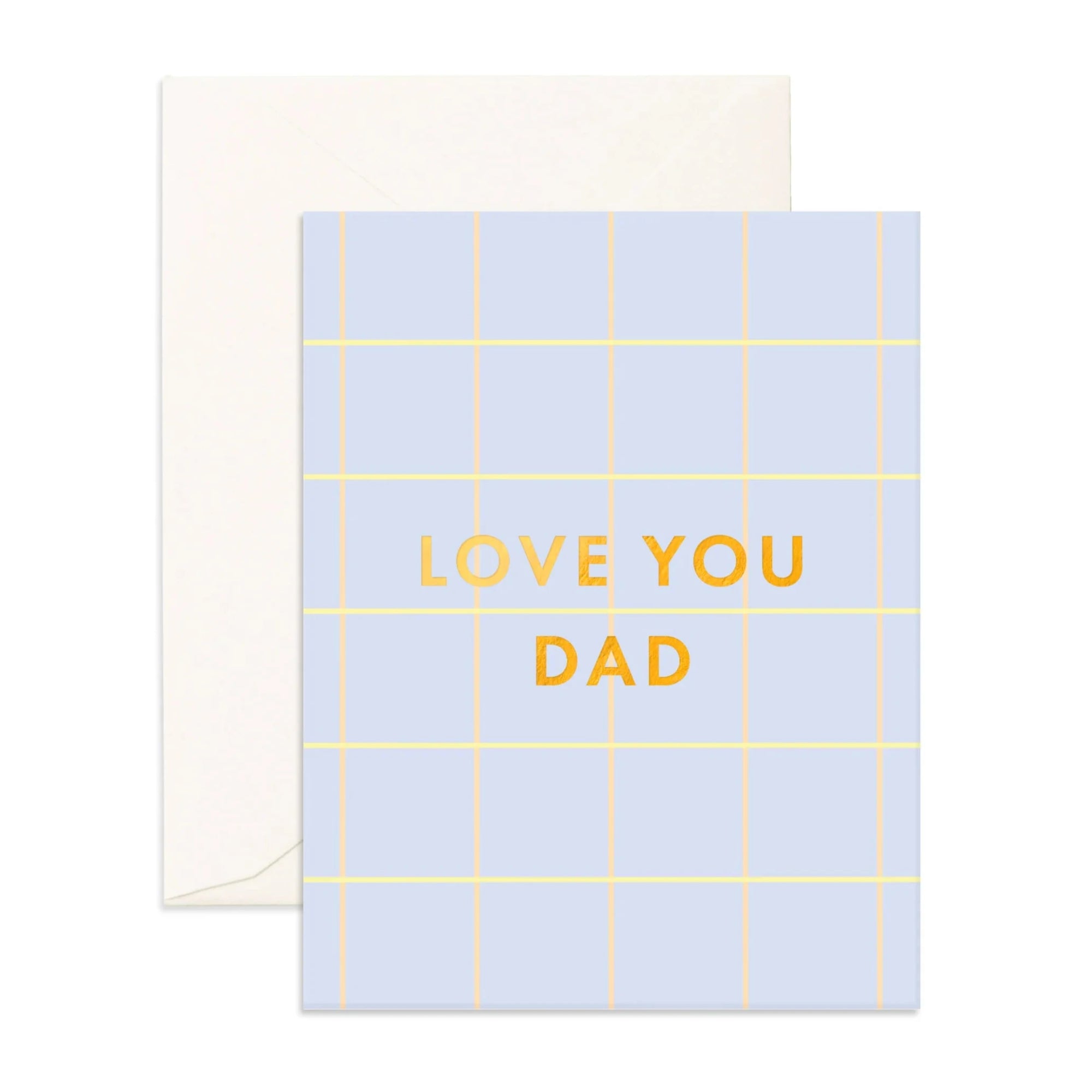 FOX & FALLOW LOVE YOU DAD PLAID CARD