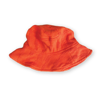 GROWN TERRY BUCKET HAT: ROSSO