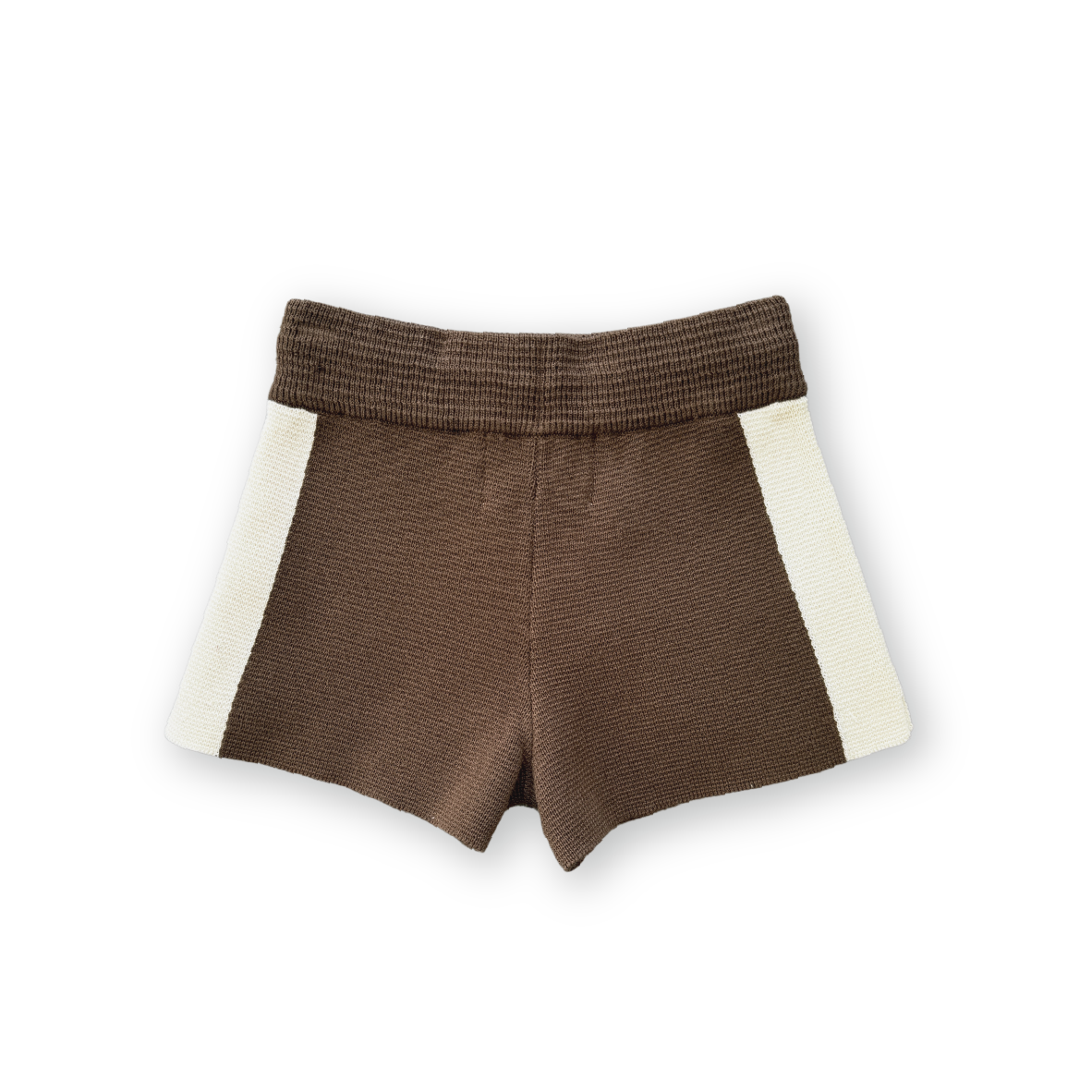 GROWN MILANO KNITTED SHORTS: CAFE