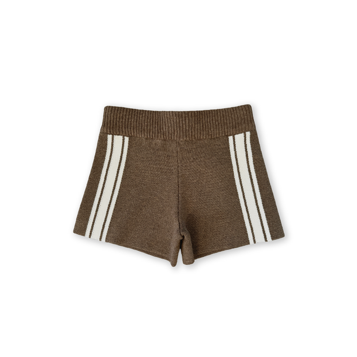 GROWN MILANO KNIT SHORT: MUD