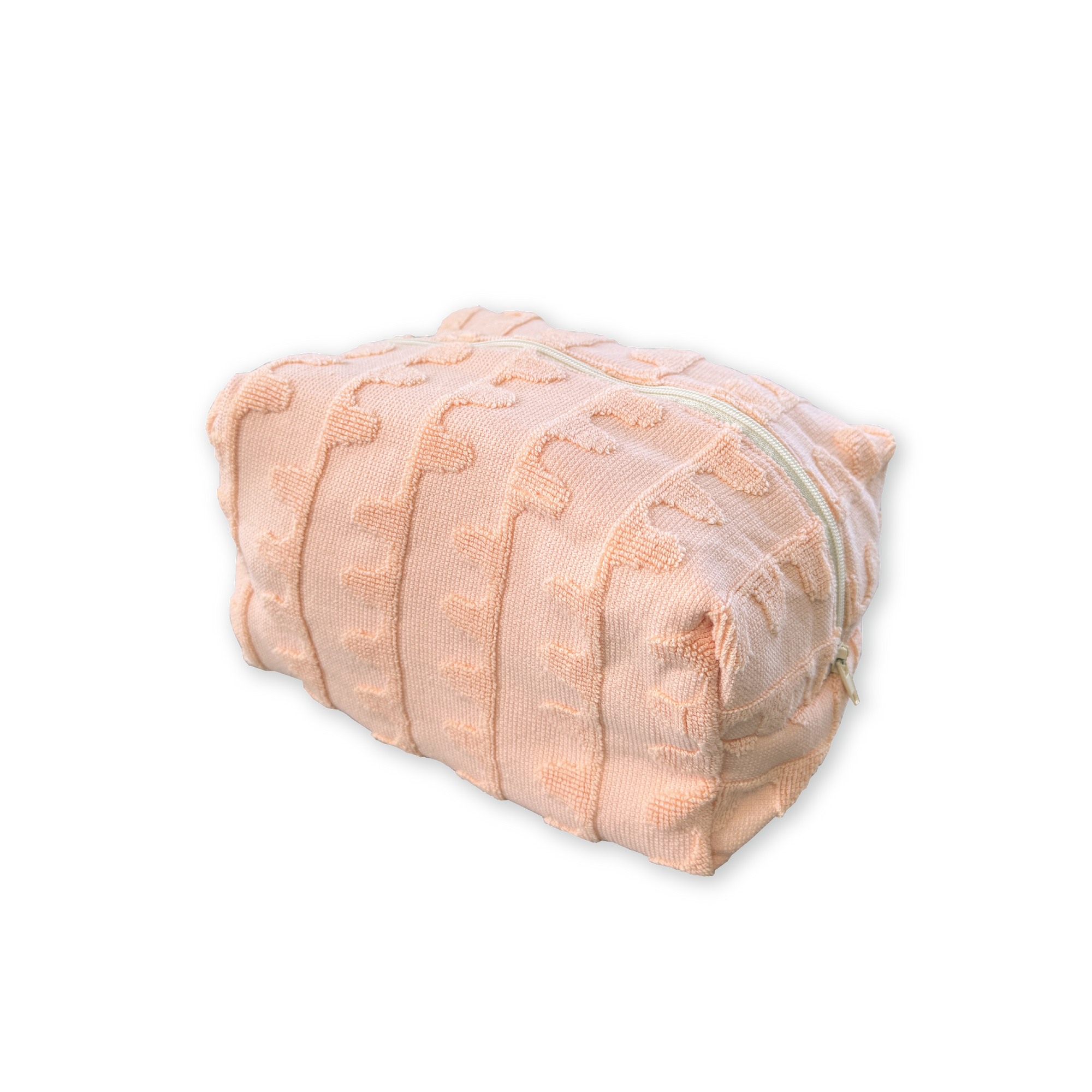 GROWN TERRY TOWELLING FLOW POUCH: PEACHY