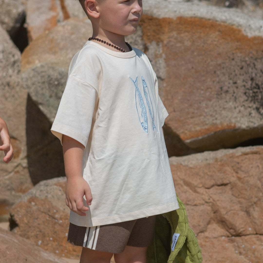 GROWN MILANO KNIT SHORT: MUD