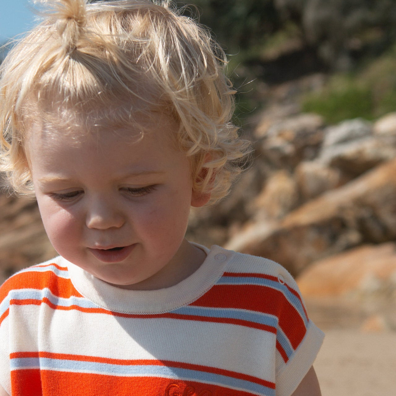 GROWN ISLAND STRIPE PLAYSUIT
