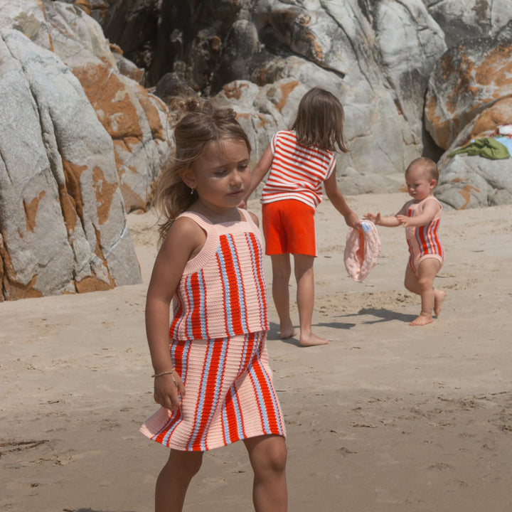 GROWN ISLAND STRIPE SKIRT