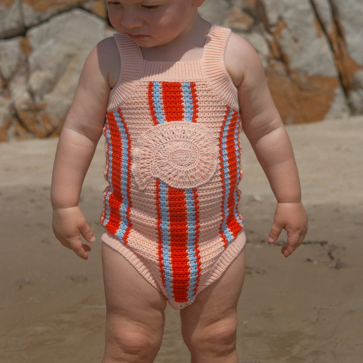 GROWN ISLAND STRIPE SHELL SINGLETSUIT
