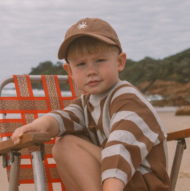 GROWN KIDS SUNNY COTTON CAP: BROWNIE