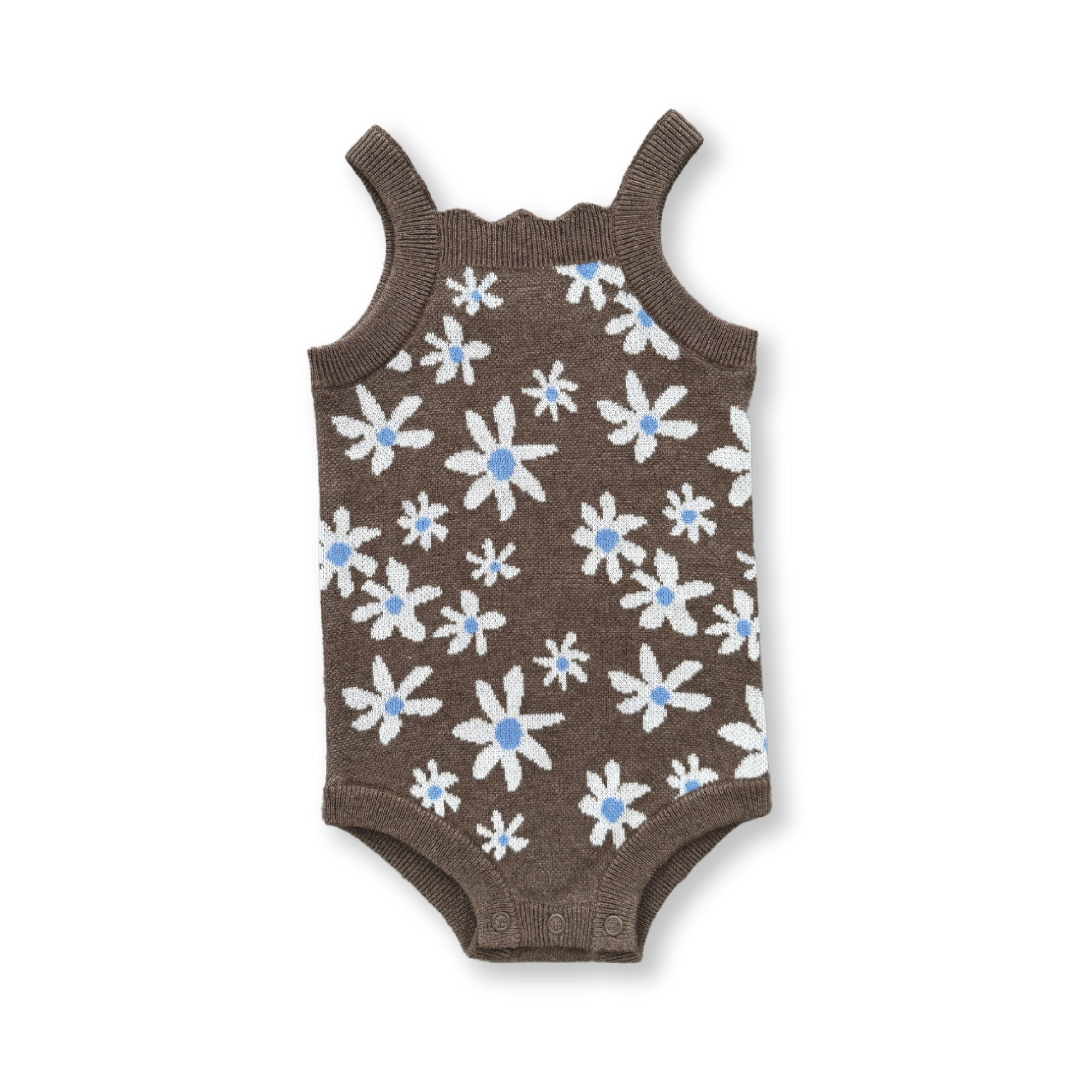 GROWN WILD FLOWER SINGLET SUIT: MUD