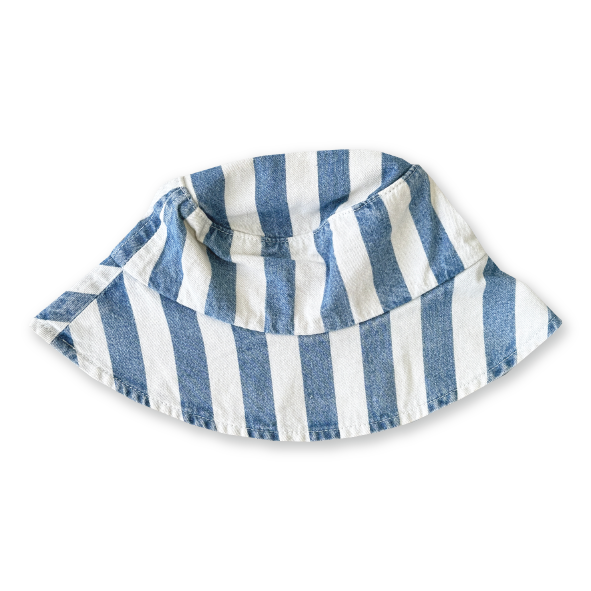 GROWN DENIM STRIPE BUCKET HAT