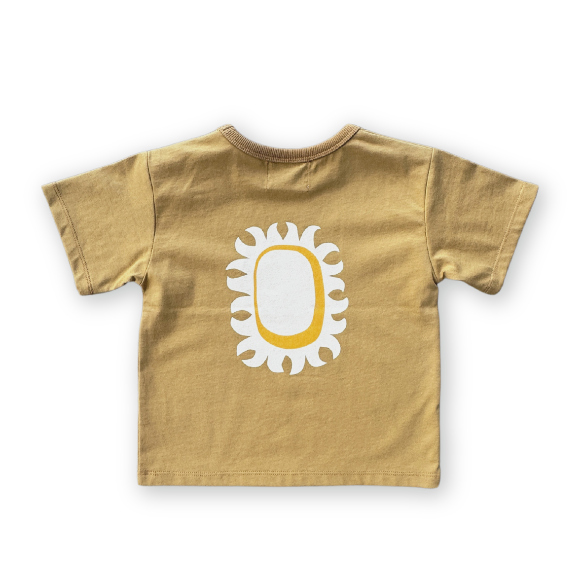 GROWN ORGANIC SUNSHINE TEE: MUSTARD