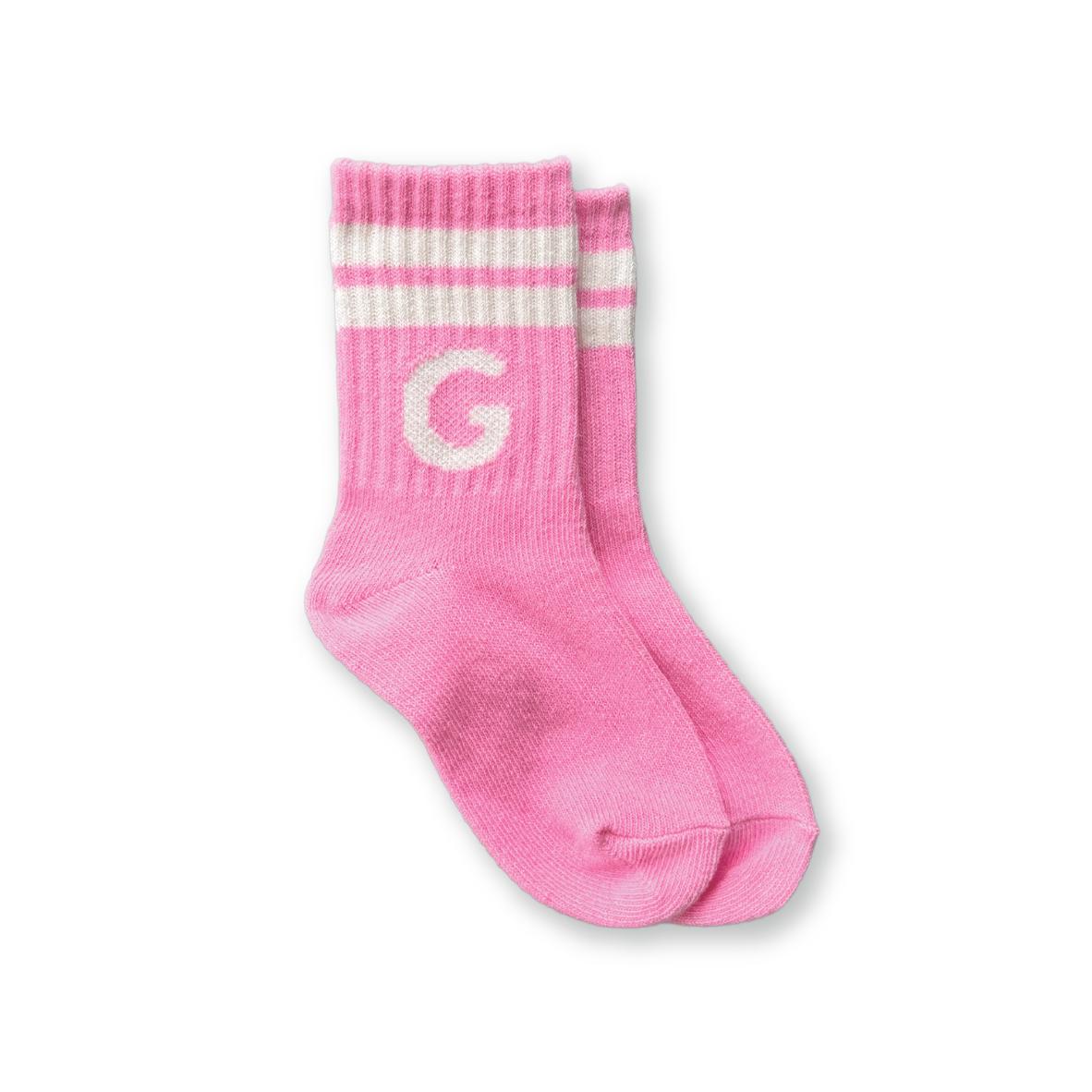 GROWN STRIPE LOGO SOCKS: CANDY