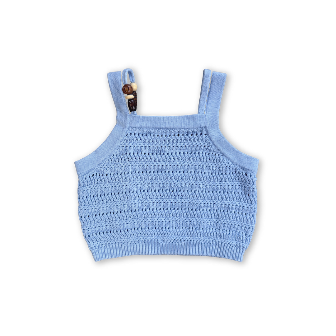 GROWN ORGANIC KNITTED BEAD TOP, BUBBLE