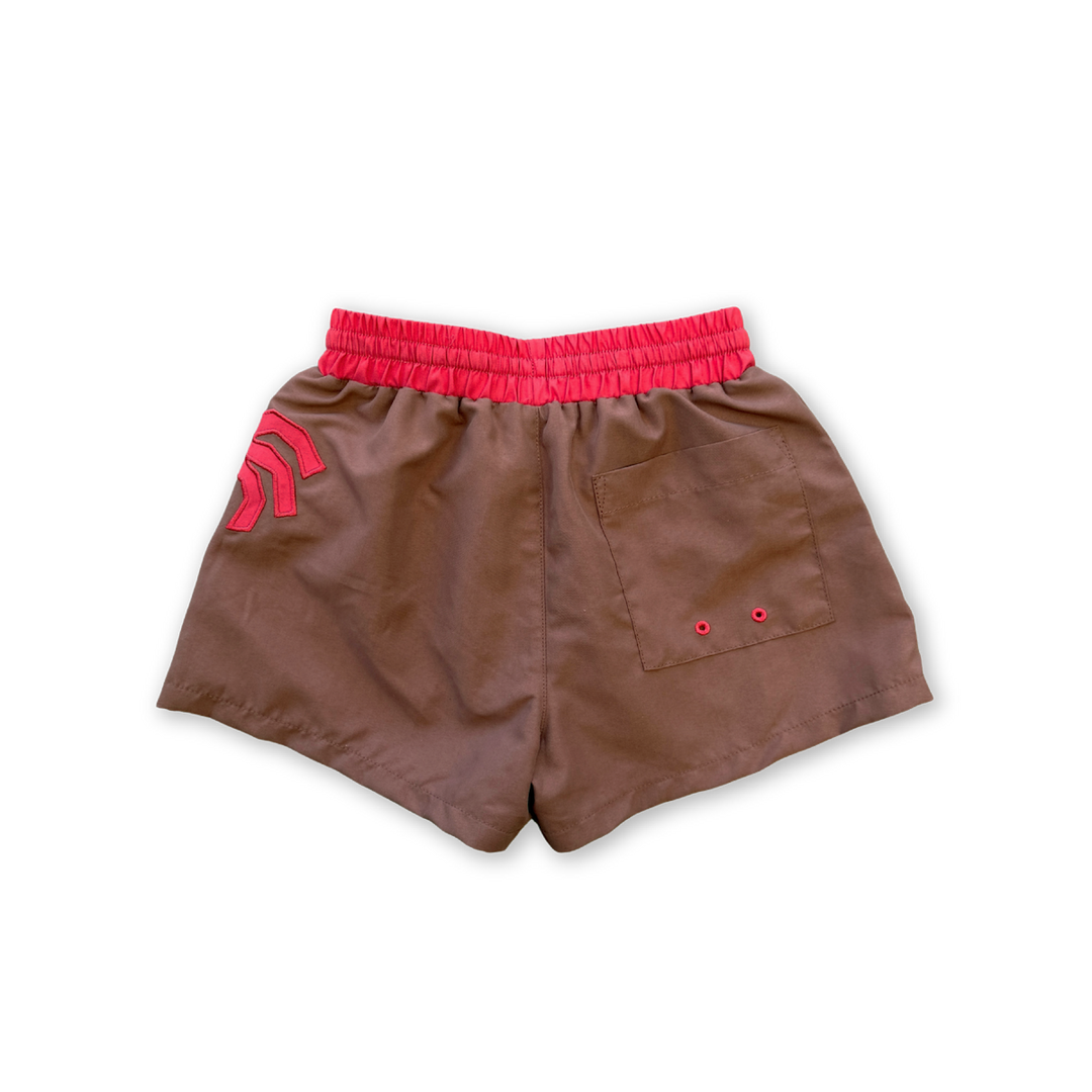 GROWN PALM TREE SWIM SHORTS, TEDDY