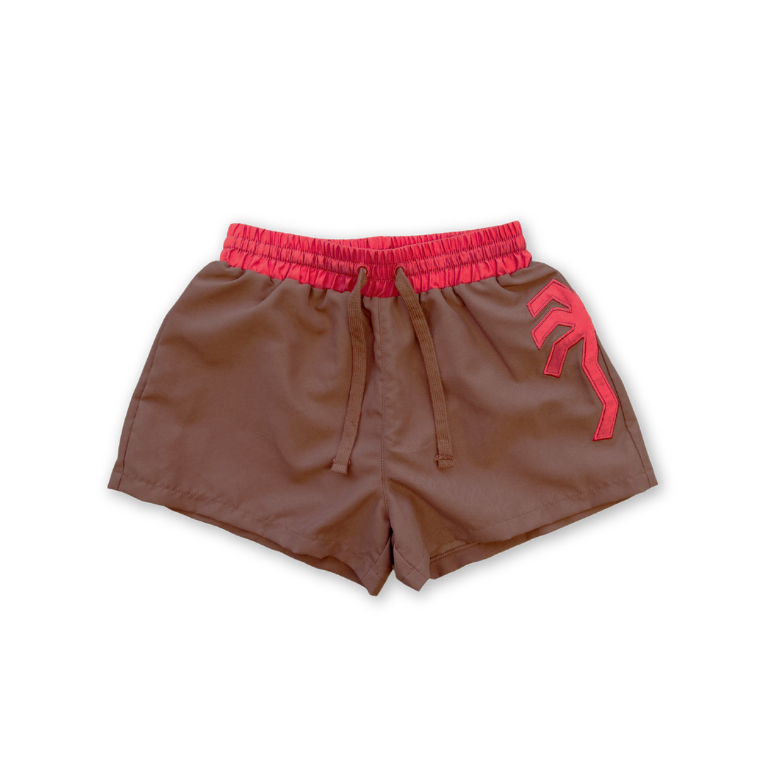 GROWN PALM TREE SWIM SHORTS, TEDDY