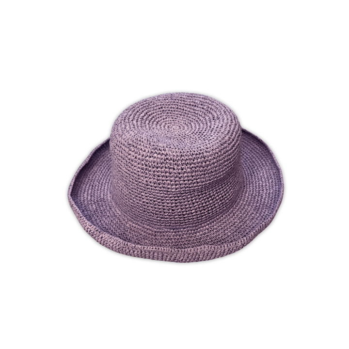 GROWN CROCHET ADJUSTABLE HAT, MAUVE