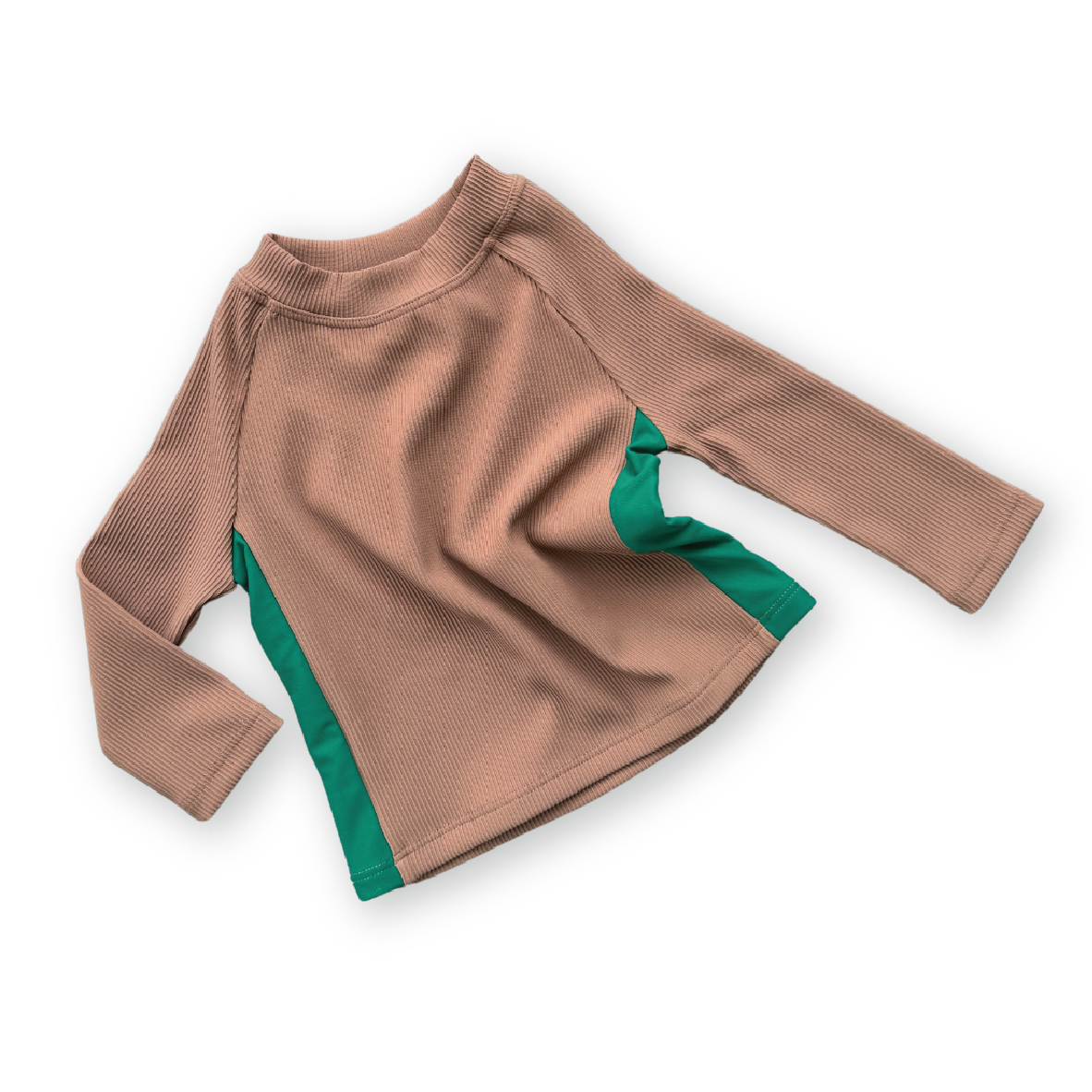 GROWN L/S RASHIE: TOFFEE