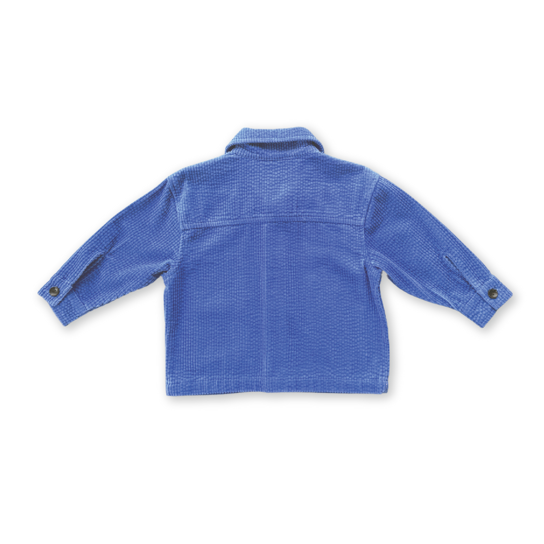 GROWN ORGANIC RELAXED CORD SHIRT: SEA
