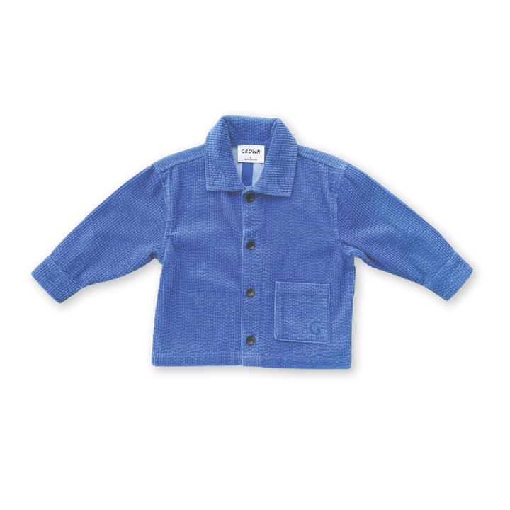 GROWN ORGANIC RELAXED CORD SHIRT: SEA