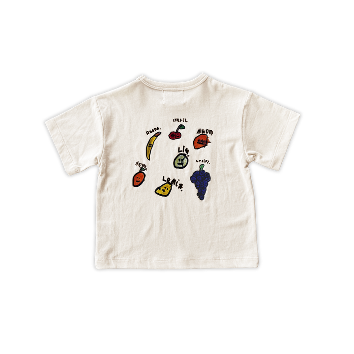 GROWN ORGANIC FRUIT SALAD TEE: MILK