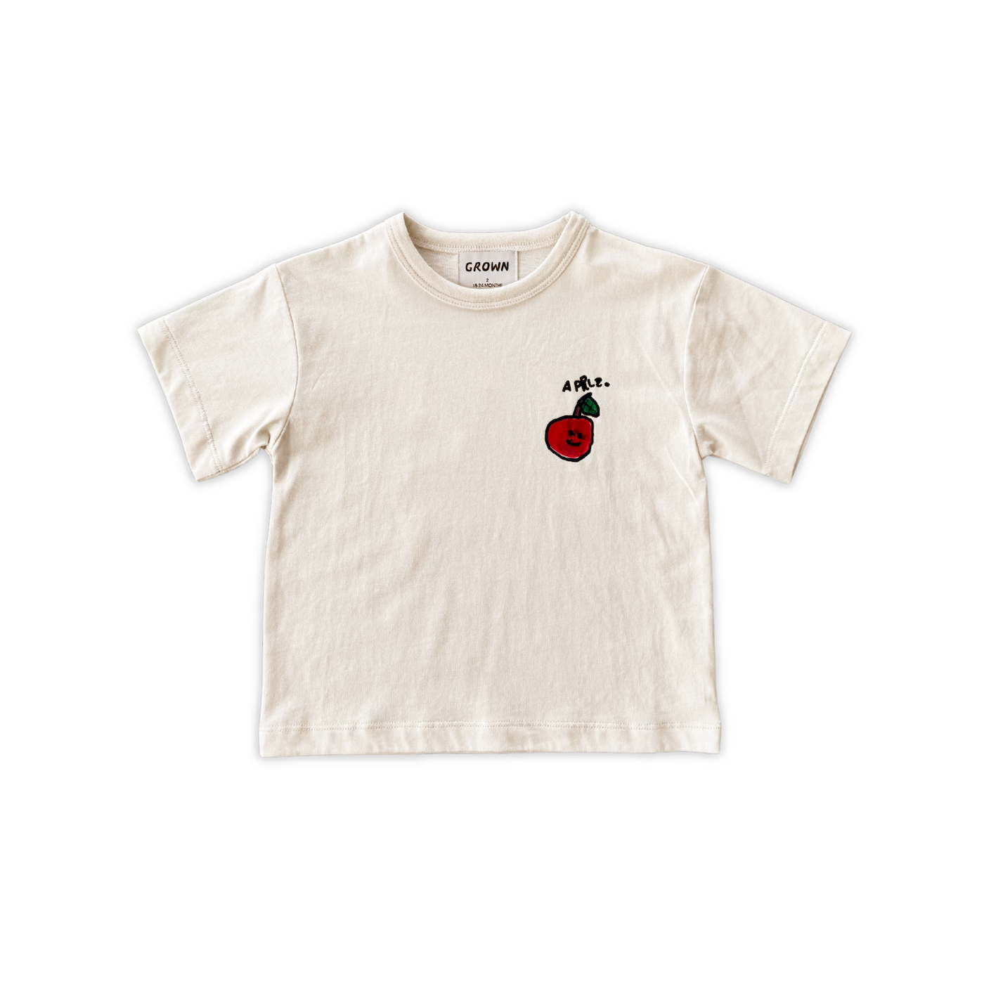 GROWN ORGANIC FRUIT SALAD TEE: MILK