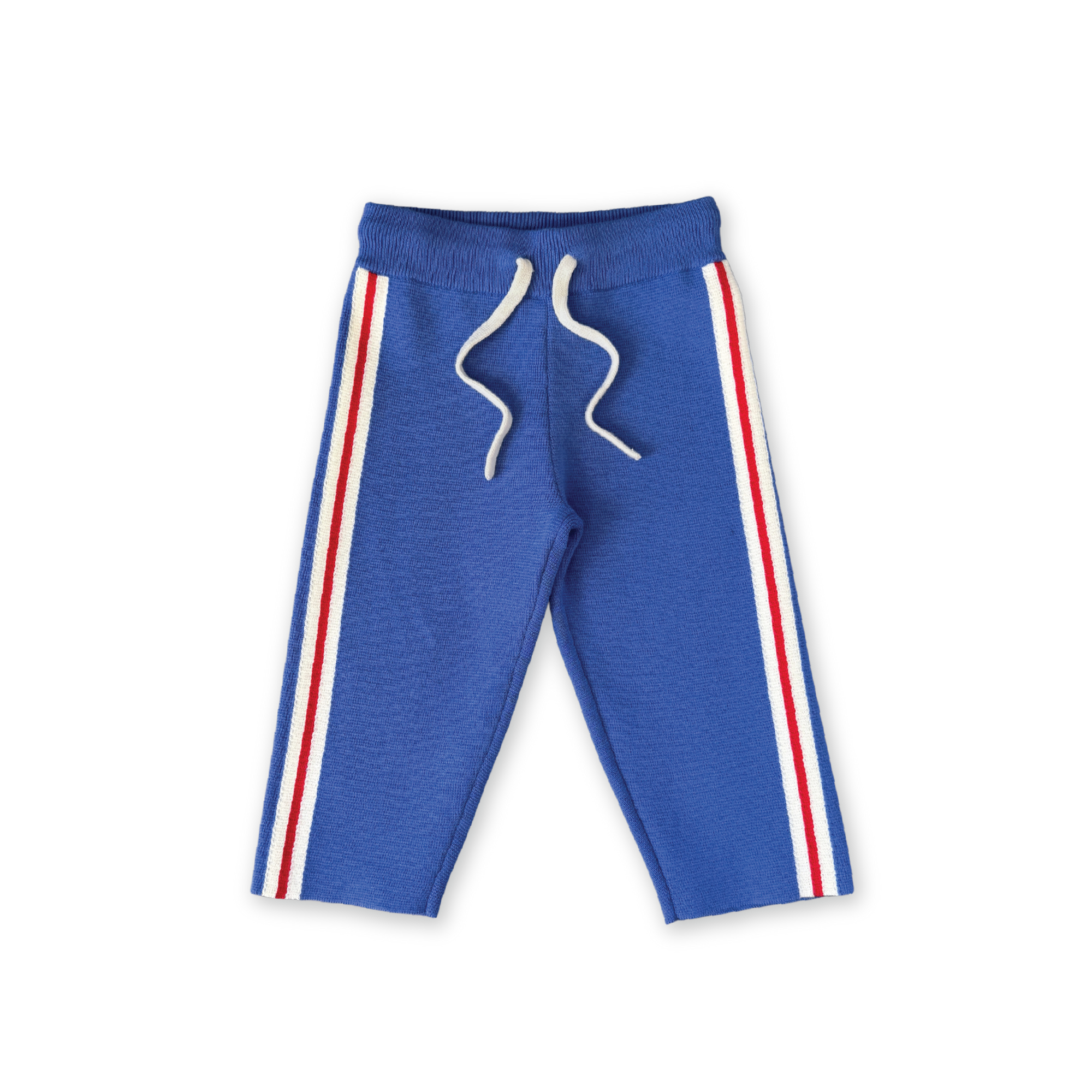 GROWN ORGANIC TAPE MILANO KNIT PANT: COBALT