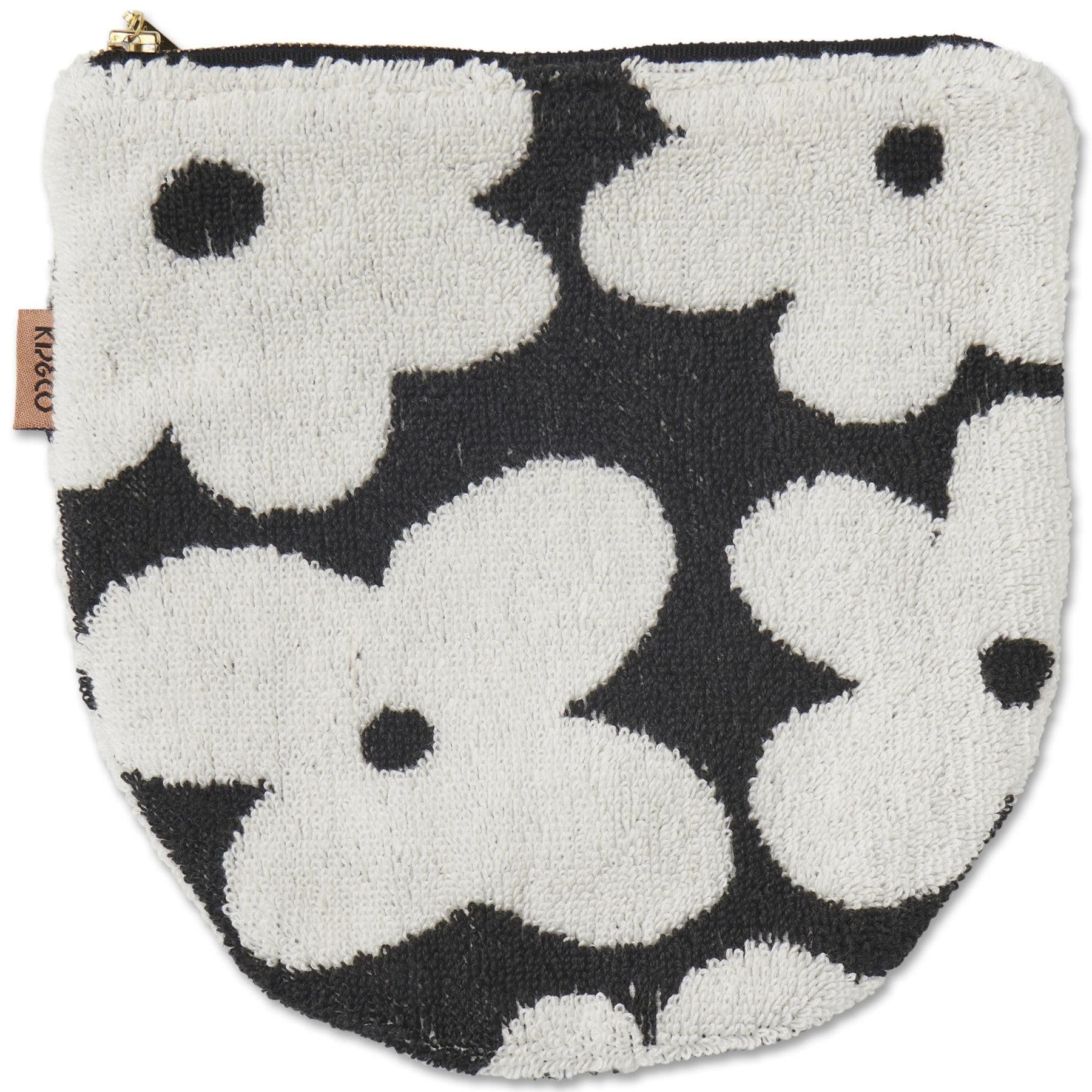 KIP & CO FLOWER FACE TERRY COSMETIC POUCH